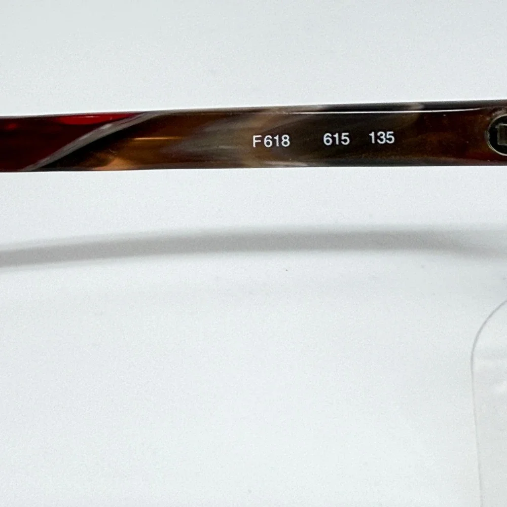 Fendi F618 Women's Eyeglasses‎ Frame Red Tortoise Shell Italy 135mm 21287